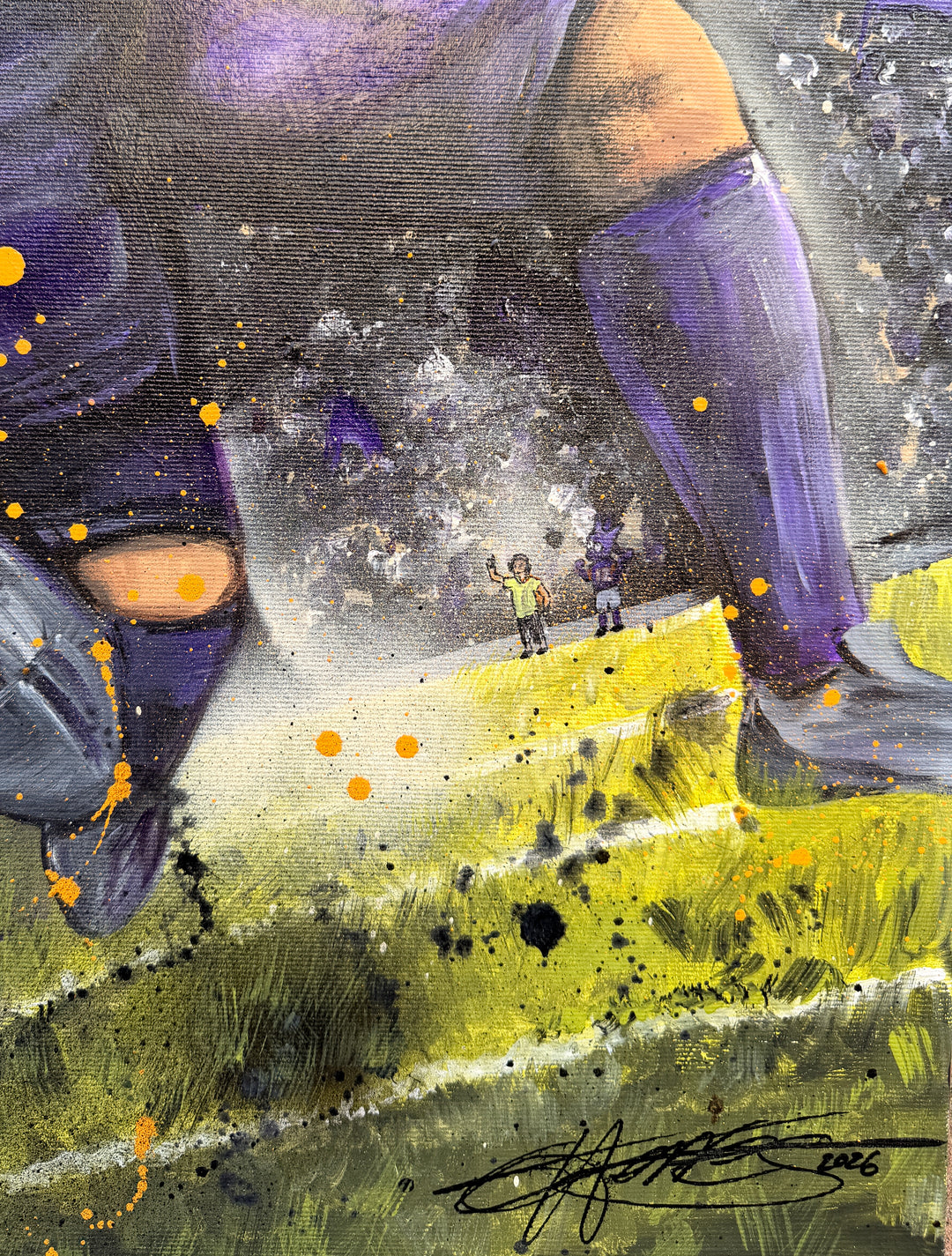 "Purple Power" - Galaxy Gemälde