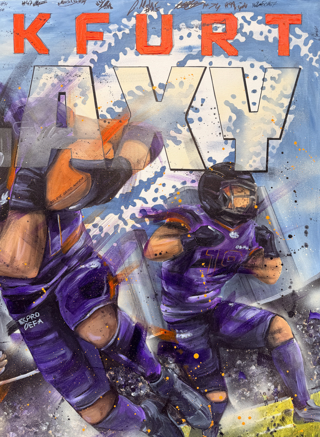 "Purple Power" - Galaxy Gemälde