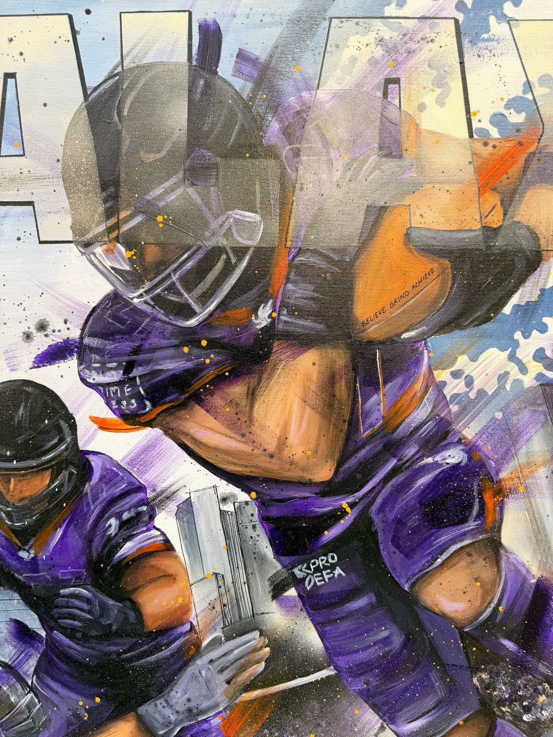 "Purple Power" - Galaxy Gemälde