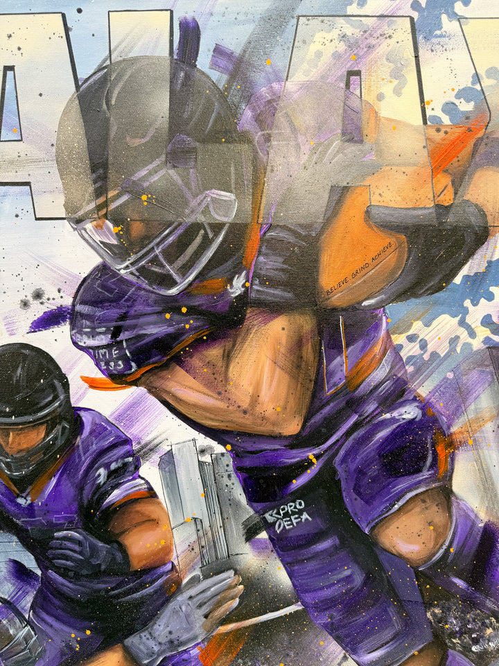 "Purple Power" - Galaxy Gemälde