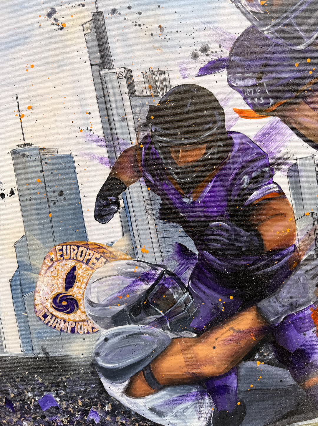 "Purple Power" - Galaxy Gemälde