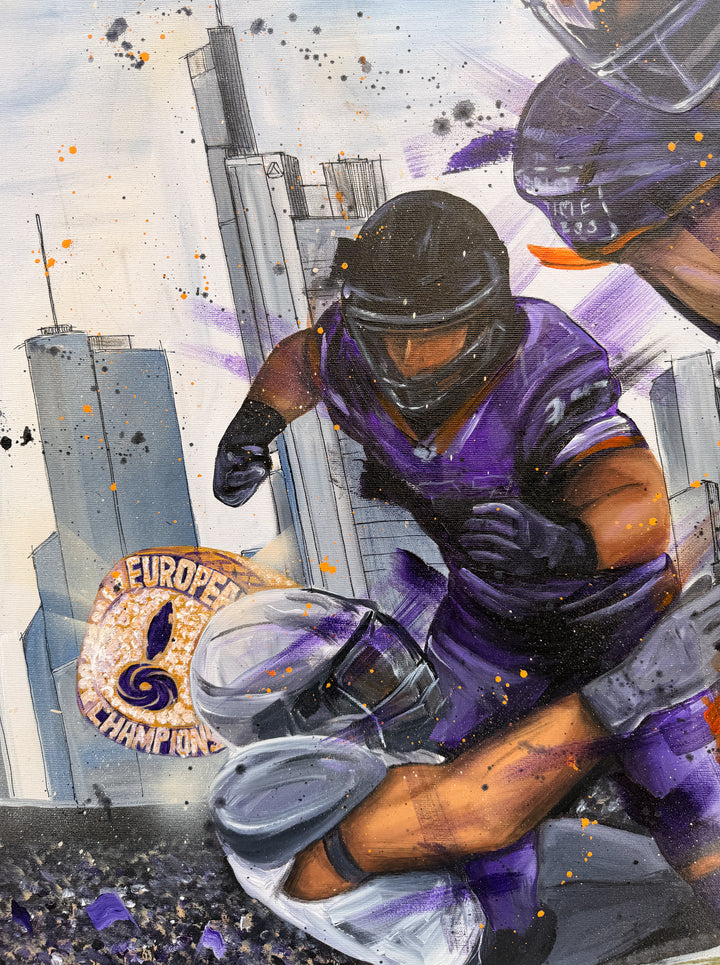 "Purple Power" - Galaxy Gemälde
